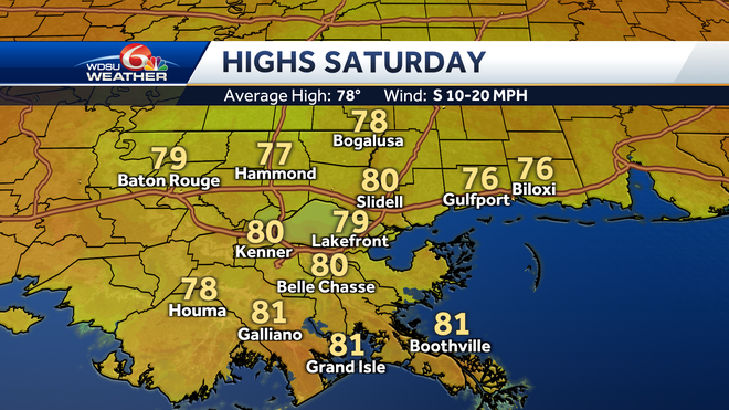 New Orleans severe storms flood watch festival forecast