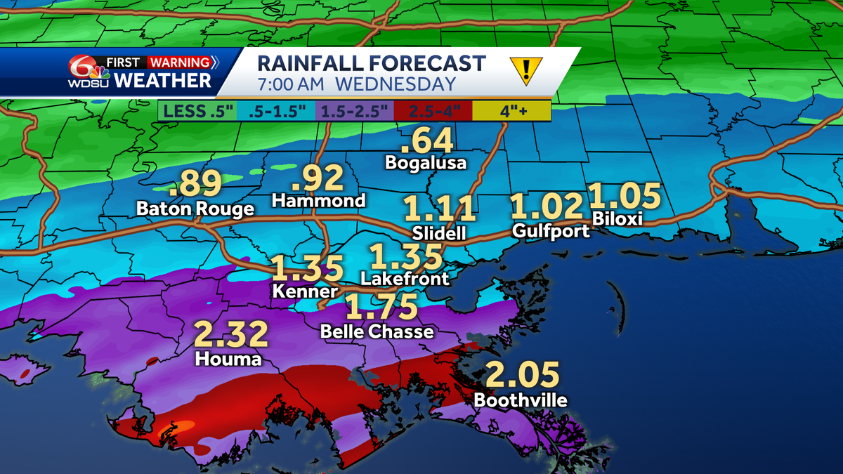 New Orleans weather forecast severe storms possible tornado - WDSU
