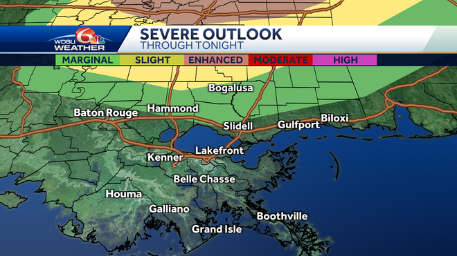 New Orleans weekend forecast storms severe weather