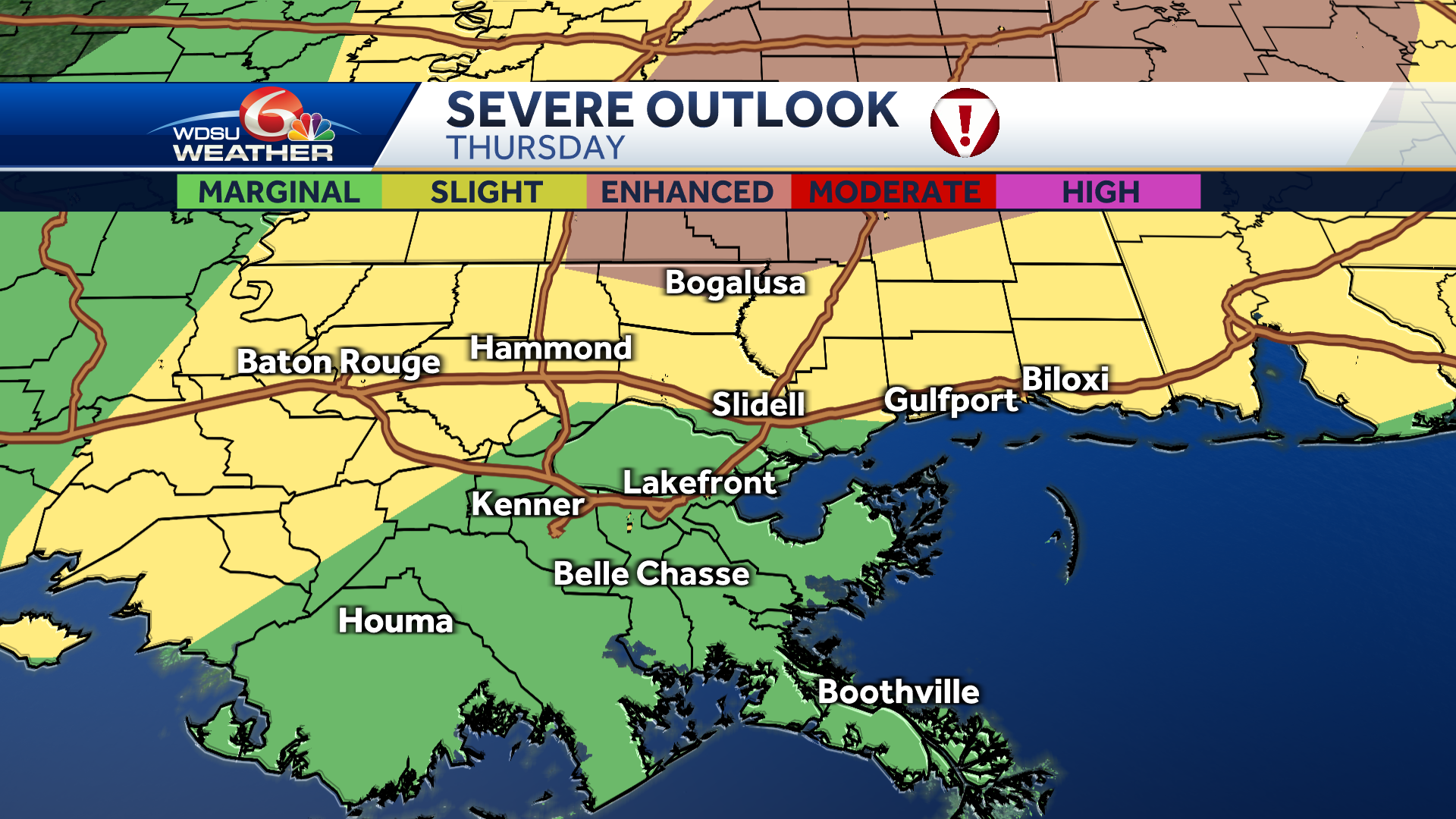 New Orleans Severe Storms Thursday