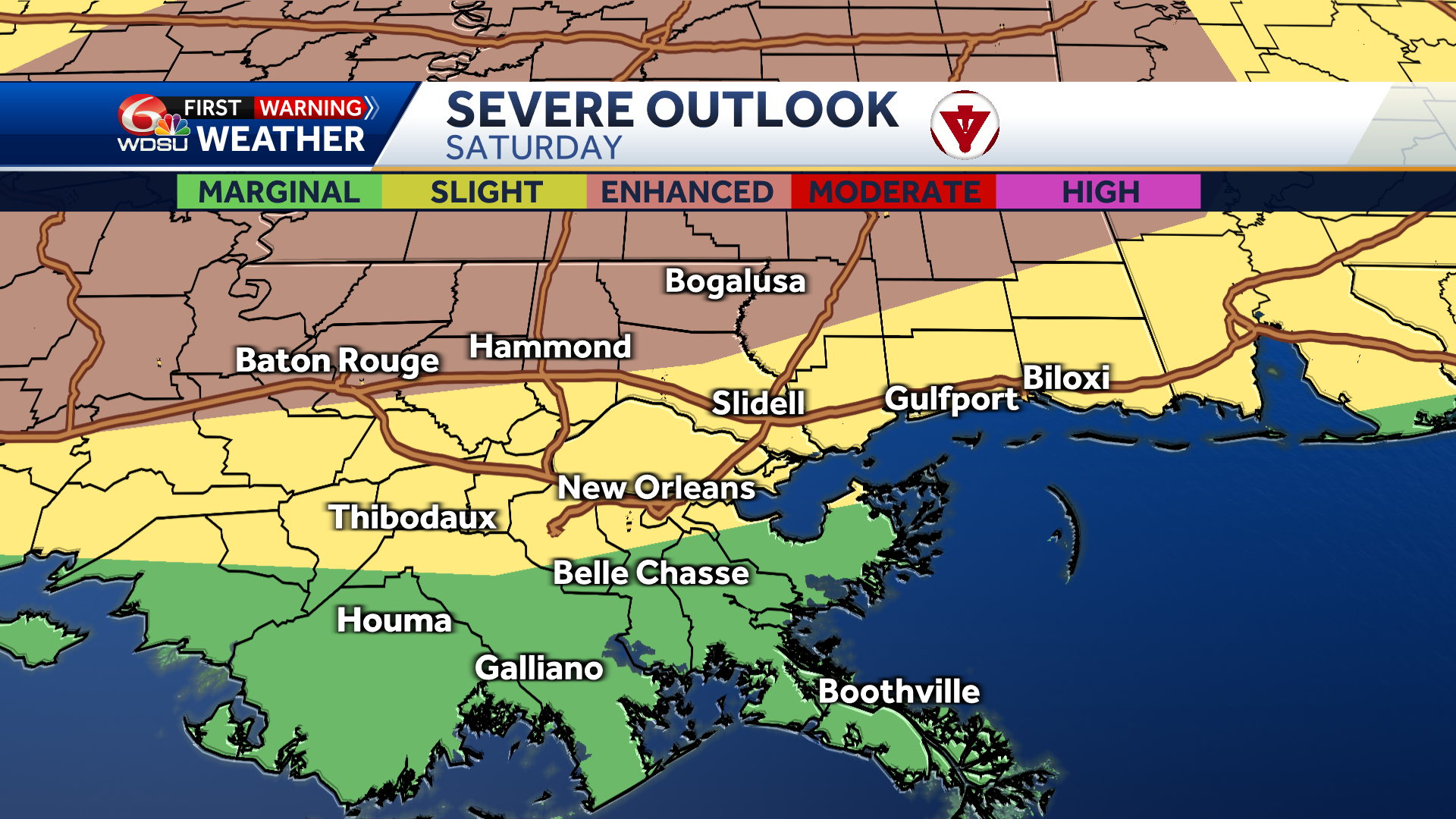 New Orleans weather forecast will a tornado hit Saturday and when - WDSU
