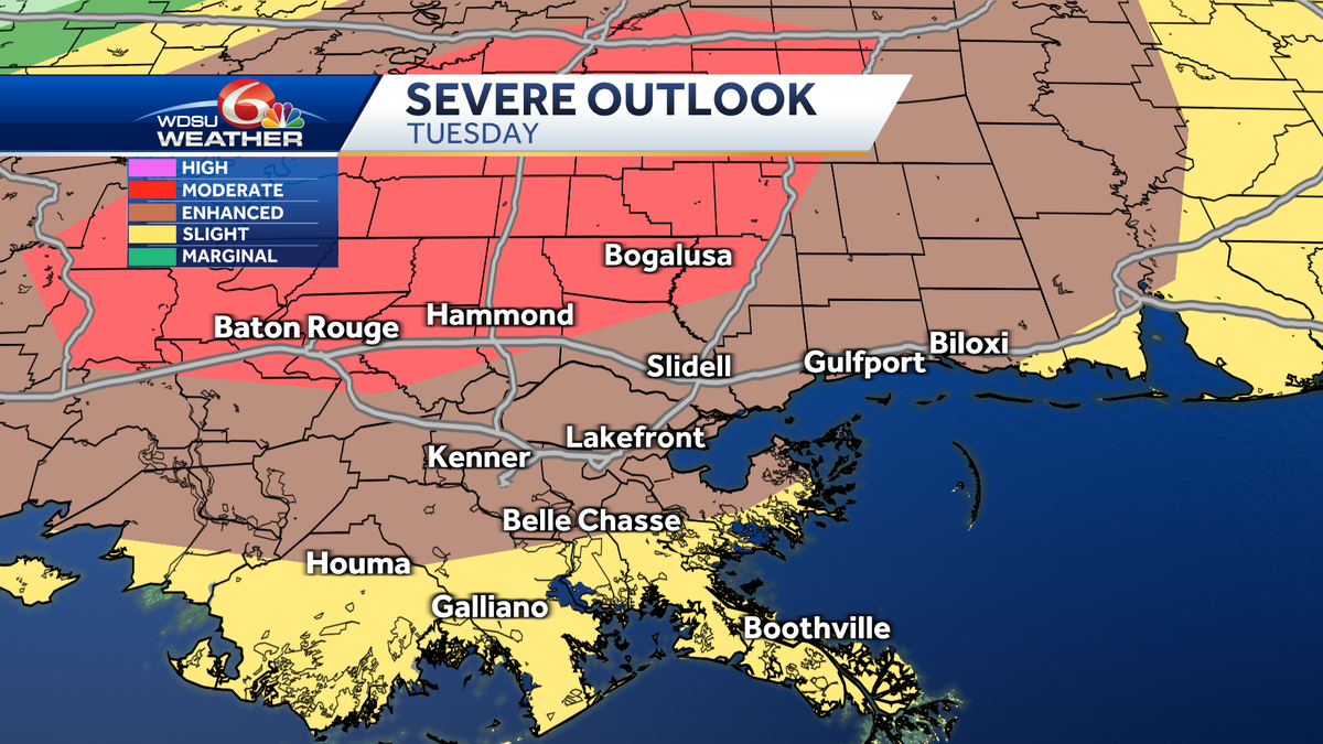 New Orleans metro significant storm outbreak threat