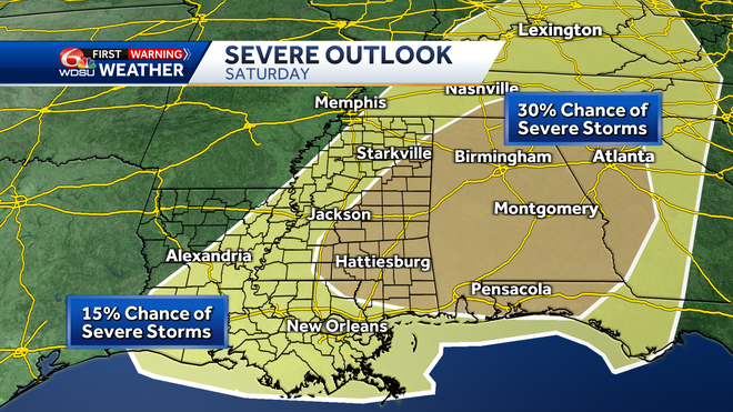 New Orleans weather forecast when storms hit Saturday tornadoes