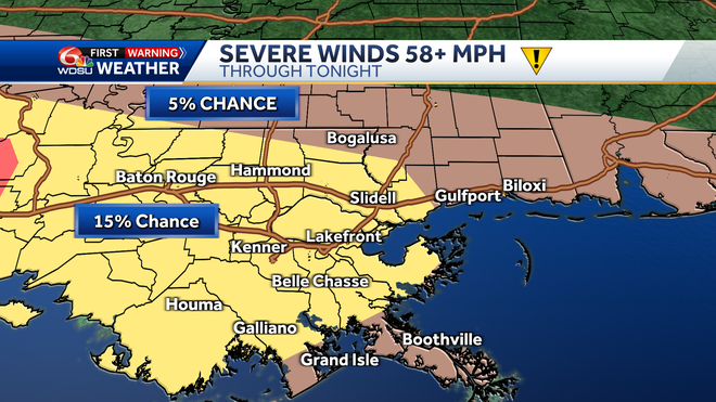 New Orleans weather forecast timing for severe storms flooding