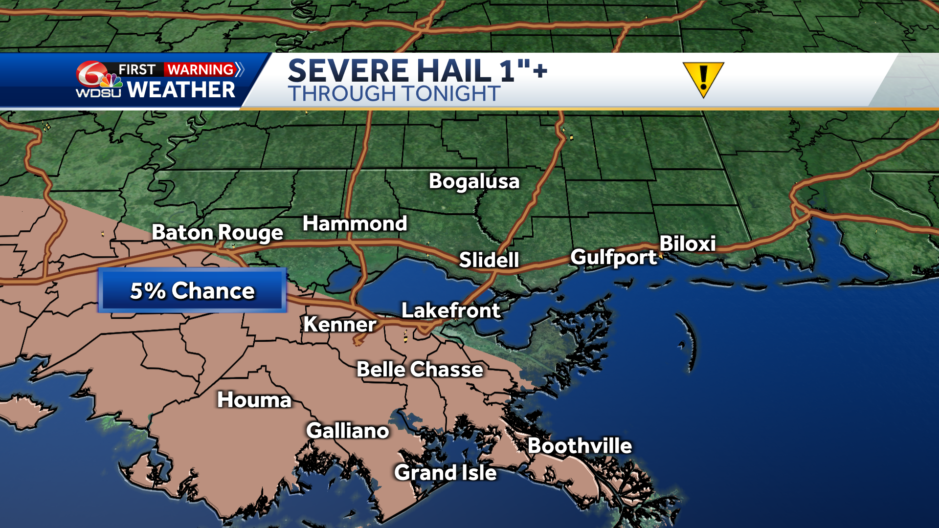 New Orleans weather forecast severe storms possible tornado - WDSU