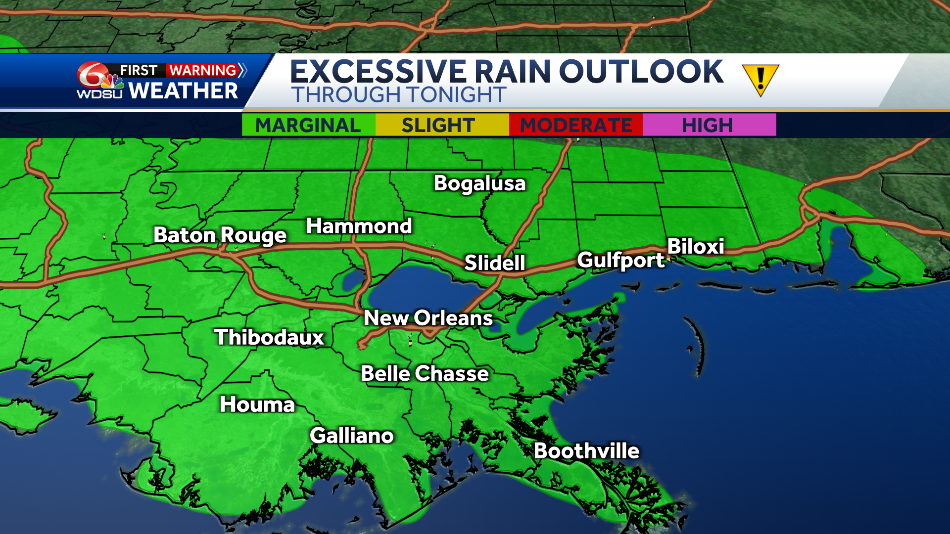 New Orleans weather forecast severe storms possible tornado - WDSU