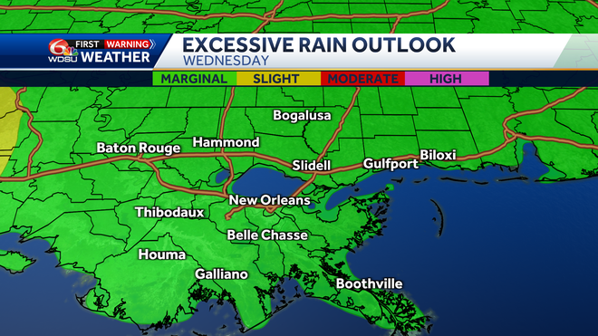 Excessive rainfall on Day 3 of WPC