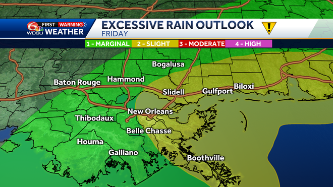 Flood outlook for Friday