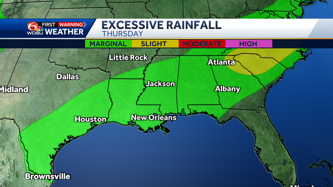 Risk of excessive rainfall on WPC Day 4