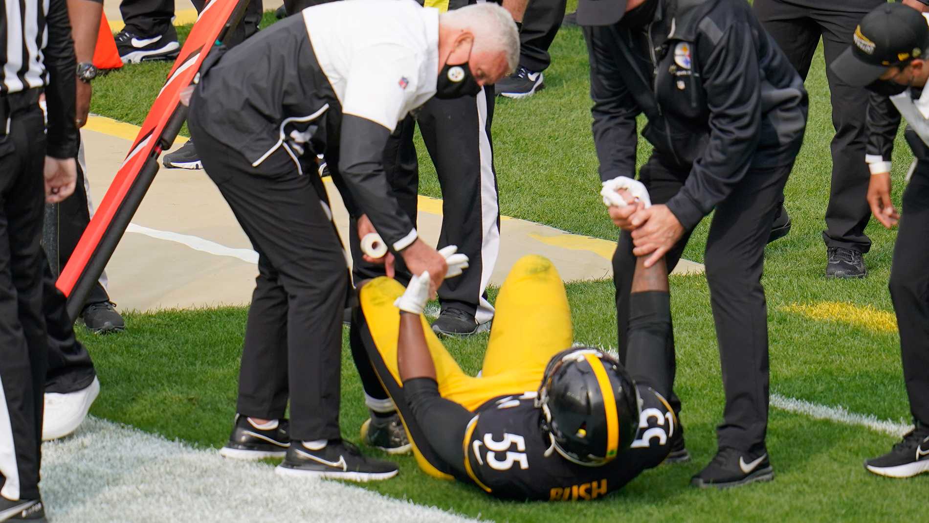 Devin Bush's knee injury clouds Steelers' unbeaten start - The San Diego  Union-Tribune