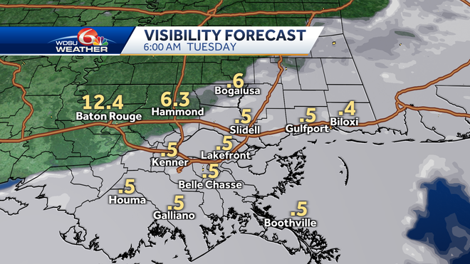 New Orleans dense fog advisory