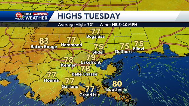 New Orleans weather forecast when are severe storms possible