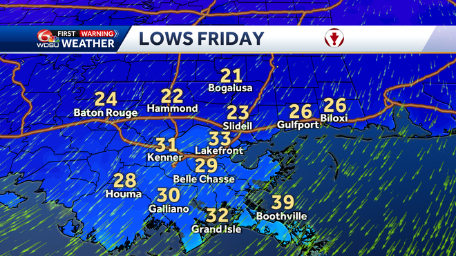 New Orleans weather forecast how cold we get when it gets warmer