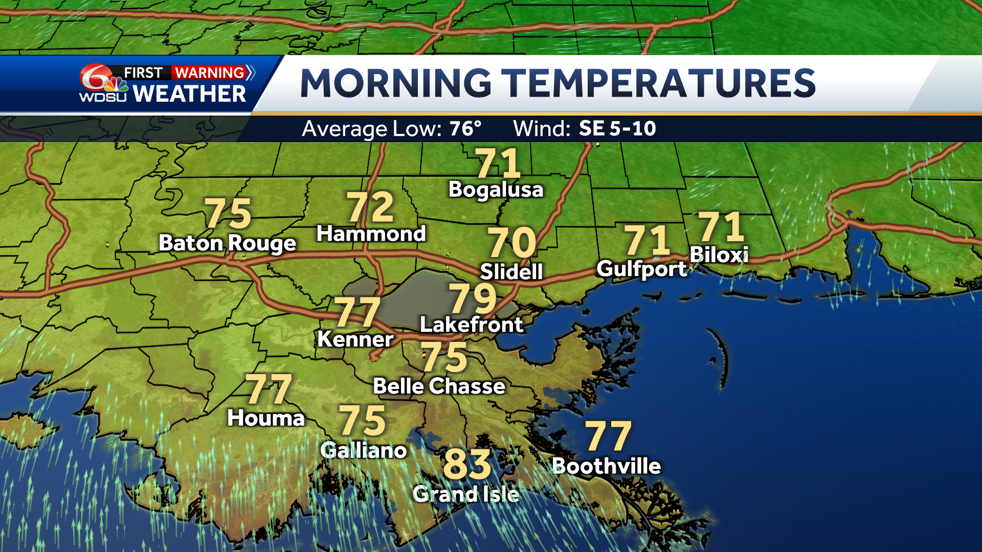 New Orleans weather Labor Day weekend forecast rain chances temps - WDSU