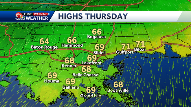 highs thursday