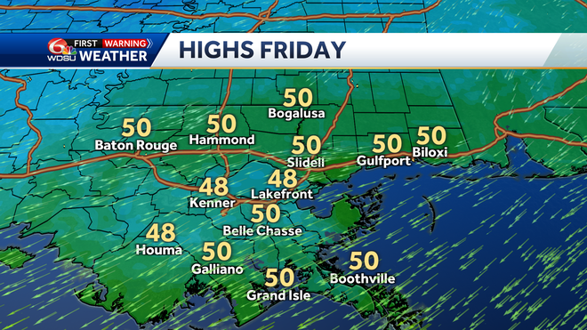 New Orleans weather forecast how cold we get when it gets warmer