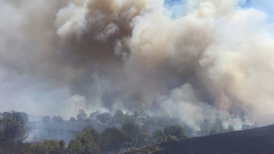 PHOTOS: Wildfire spreads in Tuolumne County, homes evacuated