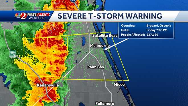 Storms moving through Central Florida