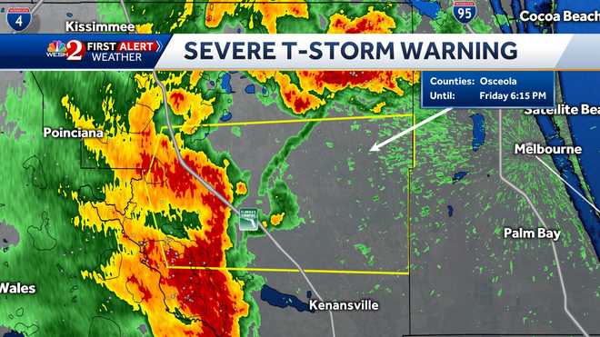 Storms Moving Through Central Florida