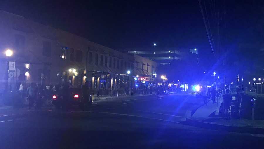 Sacramento police help conduct traffic after the Ace of Spades concert venue was evacuated Tuesday, July 25, 2017. Police said the venue was shut down by the owners after a bomb threat was called in.