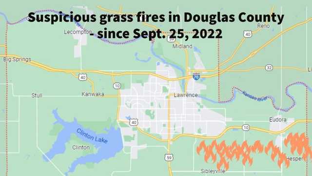 Douglas County, Kansas asks public for help after several suspicious grass fires - Vimarsana News