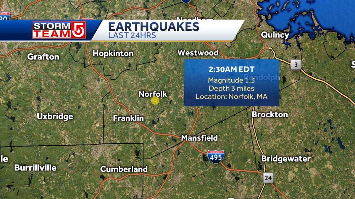 Small earthquake rattles residents in Norfolk