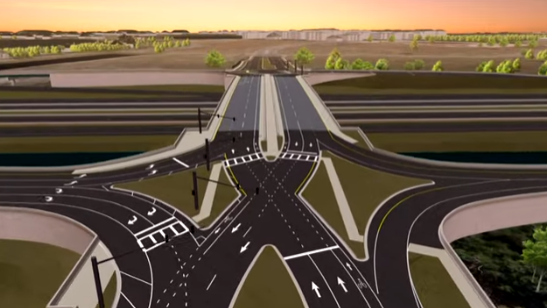 Diverging diamond interchange opening on I-4