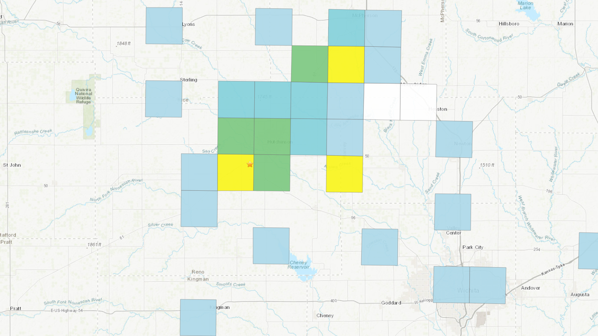 USGS registers earthquake near southcentral Kansas