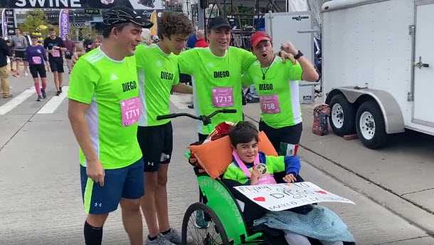 After losing ability to walk, boy battling rare disease pushes through to finish 10th Flying Pig - Vimarsana News
