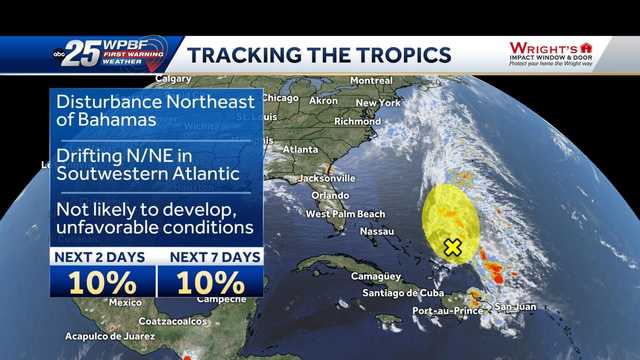 Tropical disturbance forms northeast of the Bahamas - Vimarsana News