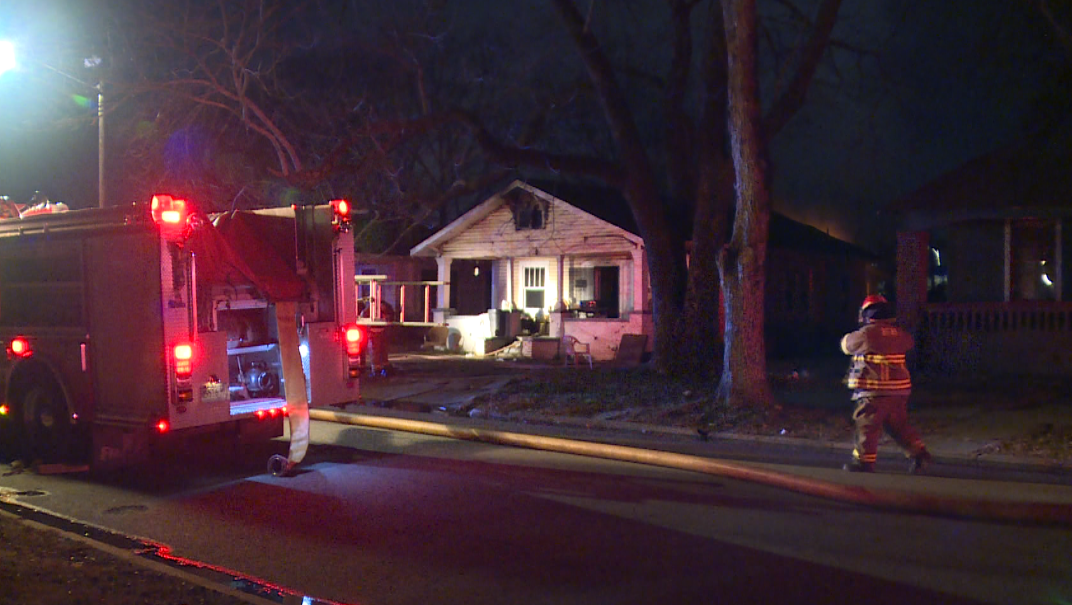 Vacant house catches fire Friday morning