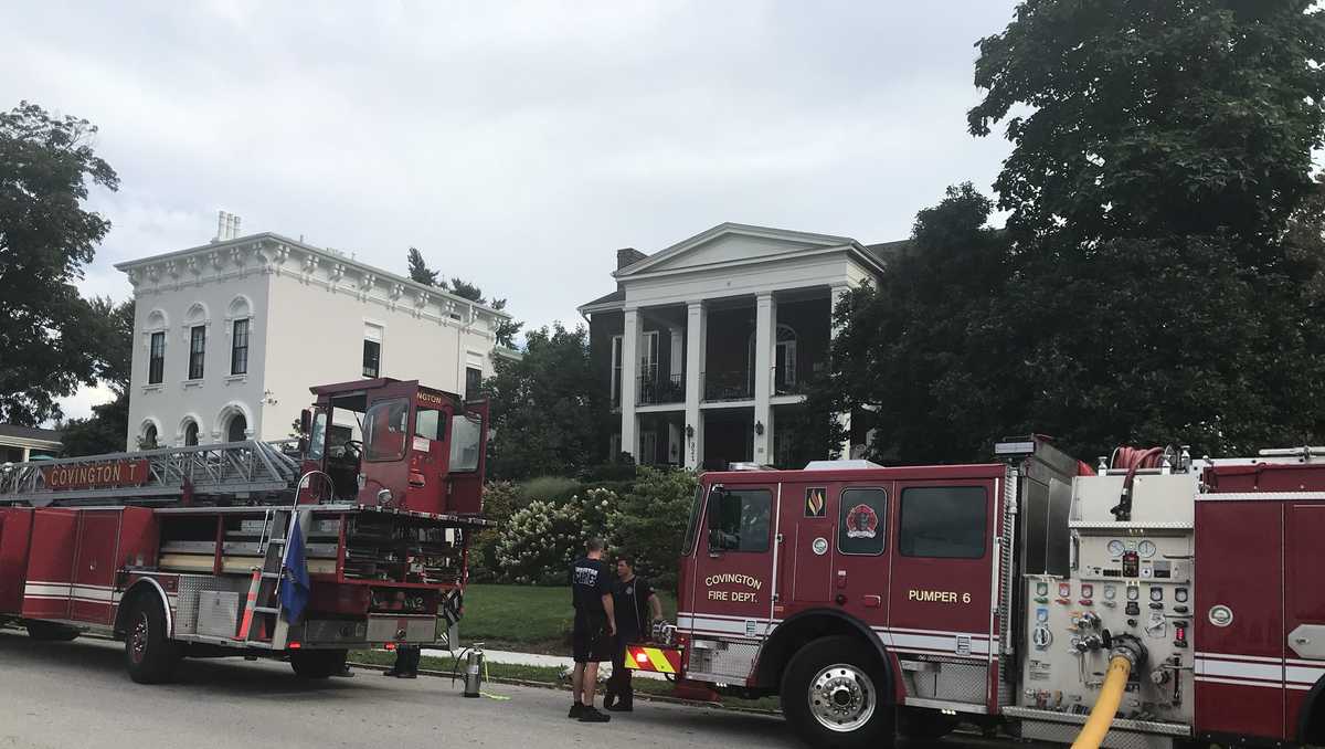 Home in Covington historic district catches fire
