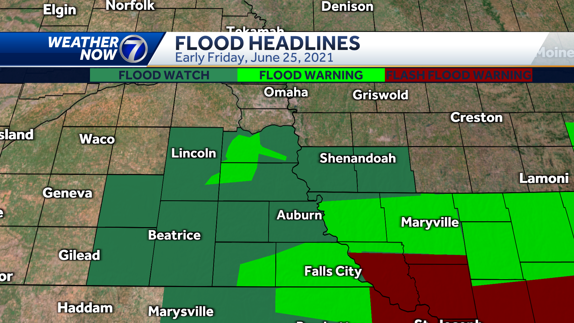 IMPACT WEATHER: Flash Flood Watch In Southeast Nebraska