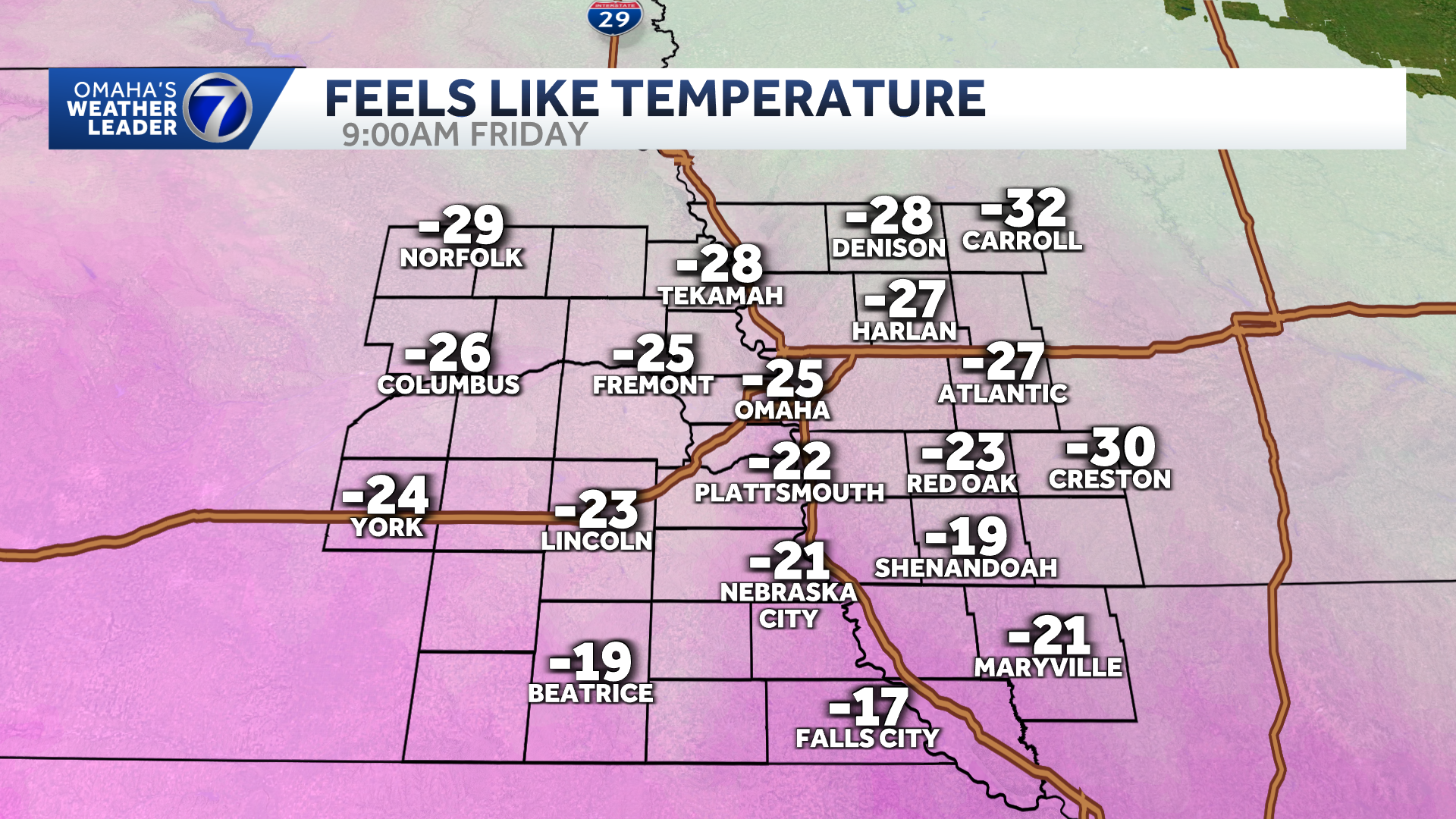 Omaha weather: Arctic blast, brutal cold Friday - KETV