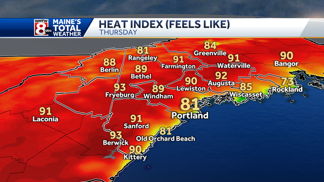 Smoky skies, rising temps, isolated severe storms in Maine