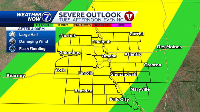 Omaha weather: Severe storms possible Tuesday impacting College World ...