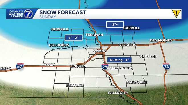 Omaha weather: Bitterly cold temperatures, near-blizzard conditions Sunday