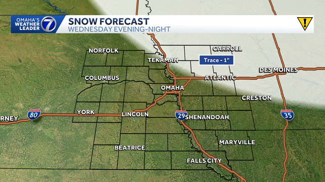 Omaha weather: Wednesday rain, snow chance