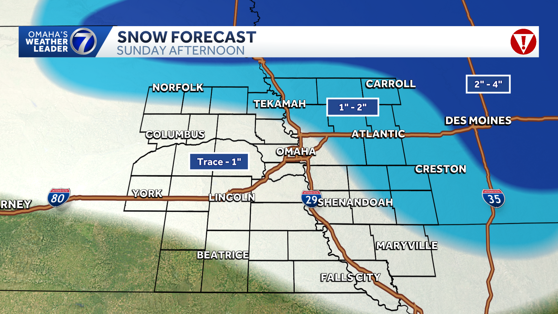 Omaha weather: Strong winds, whiteout conditions Sunday - KETV