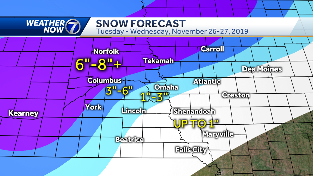 Inches of snow likely this week potentially making for difficult