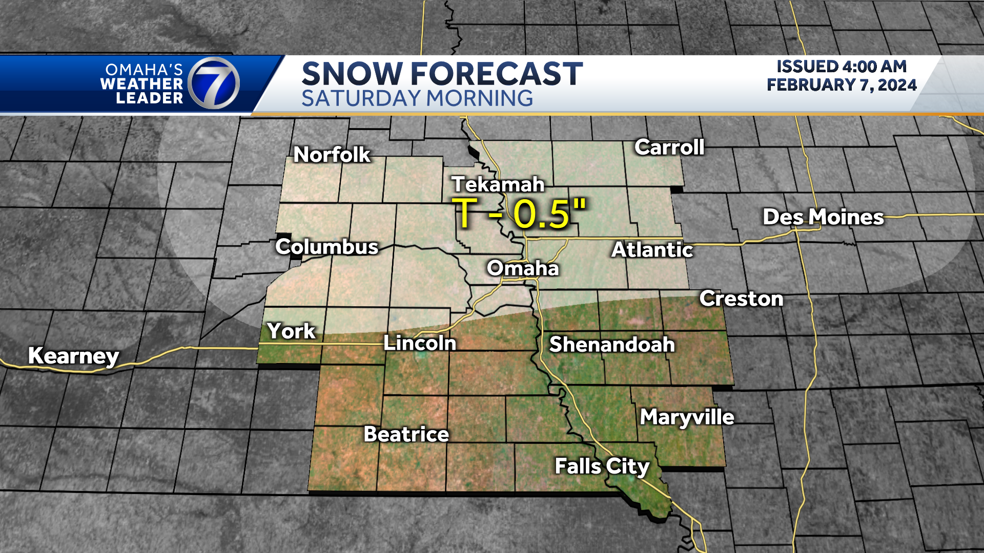 Omaha weather: Chance for light snow Saturday morning - KETV