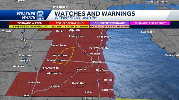 Tornado Watch issued for all of southeast Wisconsin