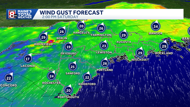 Mild Saturday in Maine but some snow and the return of the bitter cold