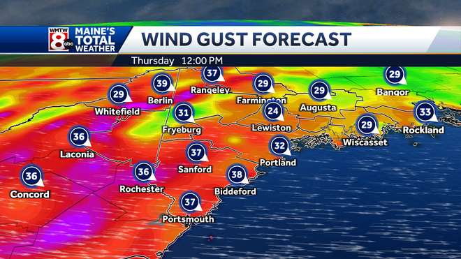 New Year's Day brings wind, rain & snow