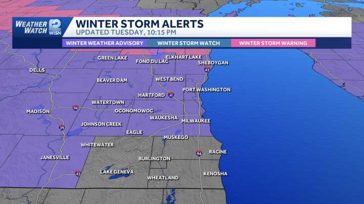 Winter weather advisory warns of snow, ice across SE Wisconsin