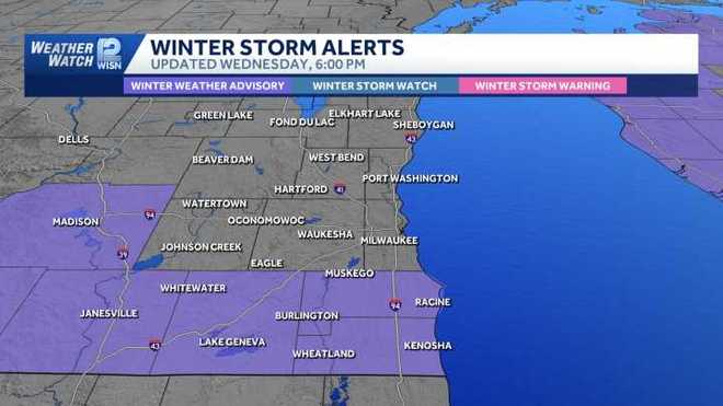 Snow: Winter weather advisory issued for SE Wisconsin counties