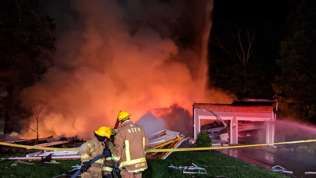 Howard County house fire leads to explosion overnight