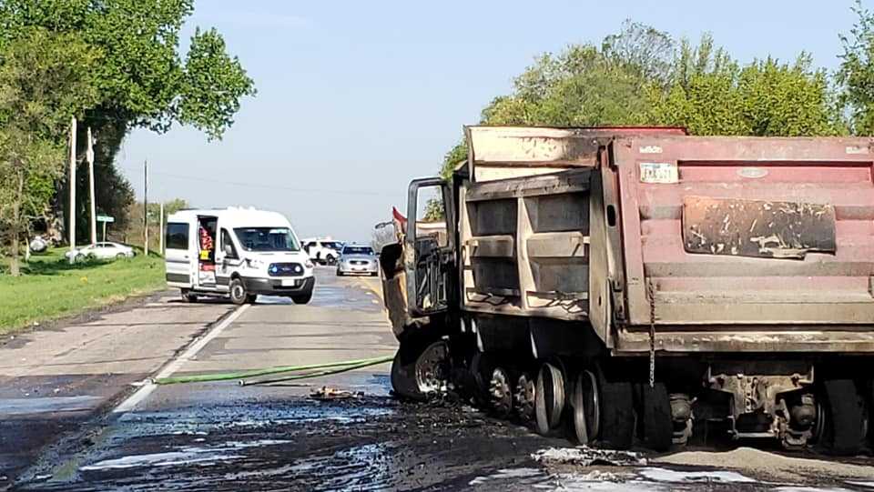 Police: 1 dead in fiery head-on crash with dump truck - KCCI