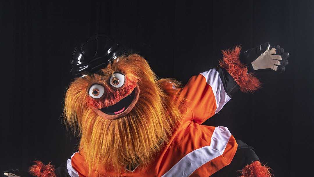 Gritty, the Hockey Mascot and Meme Machine, Celebrated His First