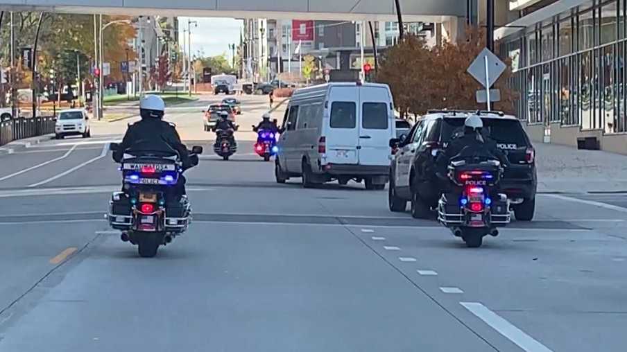 Police escorts in Milwaukee part of Democratic National Convention